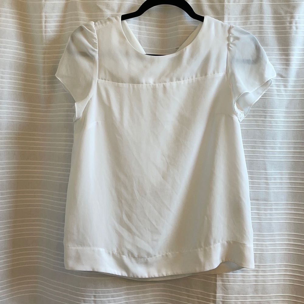 White J Crew Blouse